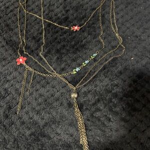 Floral Multi-Layer Necklace
